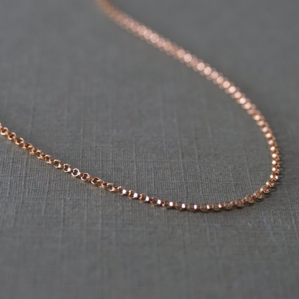 Gold Filled Rolo Chain Necklace - Picture 3 of 4